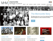 Tablet Screenshot of mennonitemuseum.org